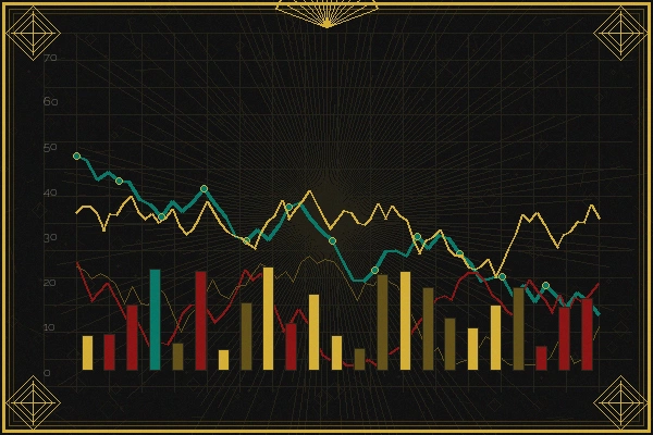 澳门福彩数据分析师招募装饰艺术风插画
